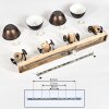 Orny Ceiling Light brown, Light wood, 4-light sources