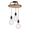 Globo GEORG Ceiling Light Dark wood, black, 3-light sources