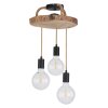 Globo GEORG Ceiling Light Dark wood, black, 3-light sources