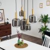 Maliali Pendant Light gold, brass, black, 5-light sources