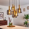 Maliali Pendant Light gold, brass, black, 5-light sources