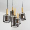 Maliali Pendant Light gold, brass, black, 5-light sources