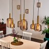 Maliali Pendant Light gold, brass, black, 6-light sources
