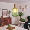 Paeni Pendant Light gold, brass, black, 1-light source