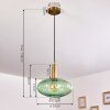 Paeni Pendant Light gold, brass, black, 1-light source