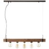Brilliant Woodhill Pendant Light Dark wood, black, 5-light sources