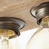 Brilliant Woodhill Ceiling Light Dark wood, black, 4-light sources