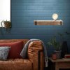 Brilliant Woodhill Wall Light Dark wood, black, 1-light source