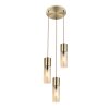Globo ANNIKA Pendant Light brass, 3-light sources