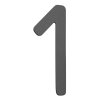 CMD house number anthracite
