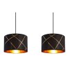 Globo BEMMO Pendant Light black, 3-light sources