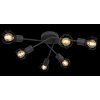 Globo XARA I Ceiling Light black, 6-light sources