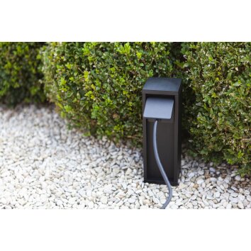 Lutec Mains socket tower black