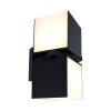 Lutec CUBA Outdoor Wall Light LED black, 2-light sources