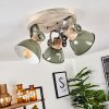 Orny Ceiling Light green, Light wood, 3-light sources