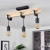 Hautahi Pendant Light Light wood, black, 3-light sources