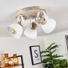 Orny Ceiling Light Light wood, white, 3-light sources