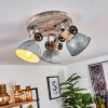 Orny Ceiling Light Light wood, matt nickel, 3-light sources