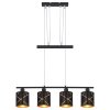 Globo BEMMO Pendant Light black, 4-light sources
