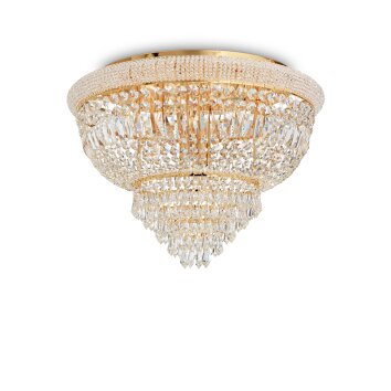 Ideallux DUBAI Ceiling Light gold, 24-light sources