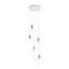 Ideallux ICE Pendant Light white, 5-light sources
