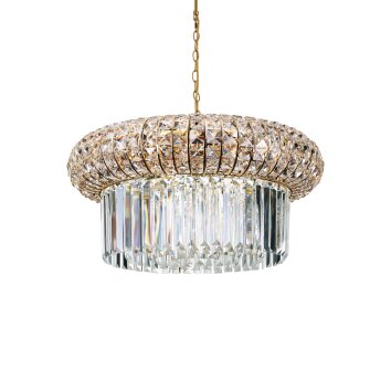 Ideallux NABUCCO Pendant Light gold, 12-light sources