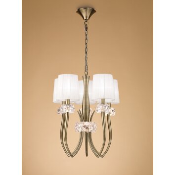 Mantra LOEWE Pendant Light brown, 5-light sources