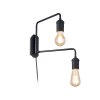 Ideallux TRIUMPH Wall Light black, 2-light sources