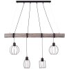 Brilliant Karlen Pendant Light grey, black, 4-light sources