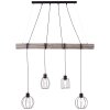 Brilliant Karlen Pendant Light grey, black, 4-light sources