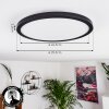 Boyero Ceiling Light LED black, 1-light source