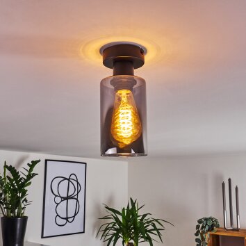 Hunouri Ceiling Light black, 1-light source