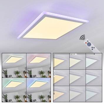 Mota Ceiling Light LED white, 1-light source, Remote control, Colour changer