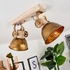 Orny Ceiling Light bronze, Light wood, 2-light sources
