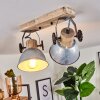 Orny Ceiling Light Light wood, silver, 2-light sources