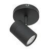 Steinhauer Upround ceiling spotlight LED black, 1-light source