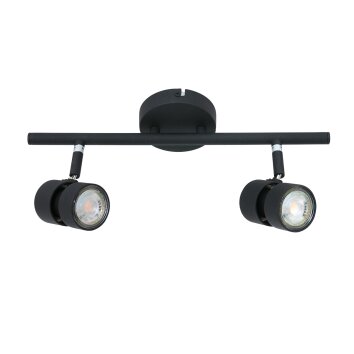 Steinhauer Natasja Ceiling Light LED black, 2-light sources