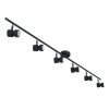 Steinhauer Natasja Ceiling Light LED black, 6-light sources