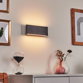 Mosambik Wall Light LED black, white, 1-light source