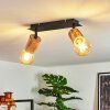 Vasanello Ceiling Light Light wood, black, 2-light sources