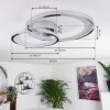 Baiyin Ceiling Light LED chrome, 1-light source