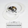 Baiyin Ceiling Light LED chrome, 1-light source