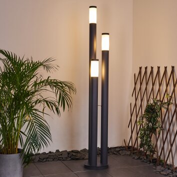 Gaborone path light anthracite, 3-light sources