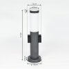 Gaborone path light anthracite, 1-light source