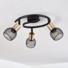 Cairns Ceiling Light antique brass, black, 3-light sources