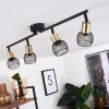 Cairns Ceiling Light antique brass, black, 4-light sources
