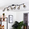 Cairns Ceiling Light antique brass, black, 6-light sources