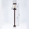 Riola path light rust-coloured, 1-light source