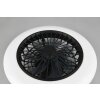 Reality Stralsund ceiling fan LED black, 1-light source, Remote control