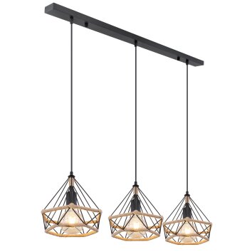 Globo ULLEU Pendant Light black, 3-light sources